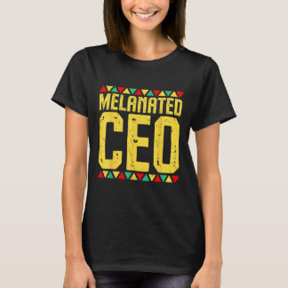 メラニン化Ceo起業家アフリカブラックヒストリM Tシャツ