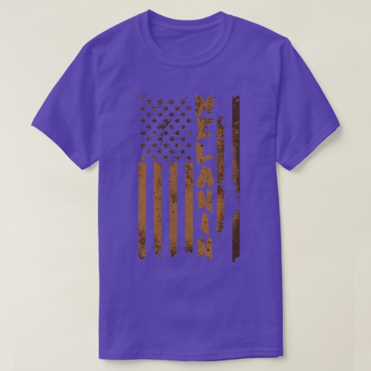 メラニン国旗 Tシャツ (デザイン正面)