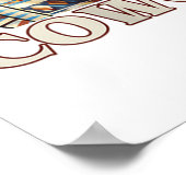 メラニン女性のカーボーイスワッグ ポスター (角)