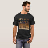 メラニン教教え育者生きる強さ親切BHM Tシャツ (正面フル)