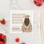 メラニン教育を受けた高齢の卒業 スタンダードカクテルナプキン (インサイチュ)