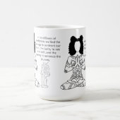 メラニン瞑想やる気を起こさせる引用文コーヒーマグ コーヒーマグカップ (中央)