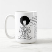 メラニン瞑想やる気を起こさせる引用文 コーヒーマグカップ (左)