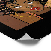 メラニン社会労働者アフロの髪の黒の歴史 ポスター (角)