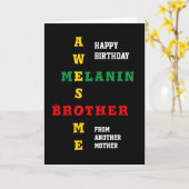 メラニン素晴らしブラザー別の母誕生日 カード (黄色い花)