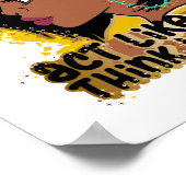 メラニン考え女王と同様にボスする ポスター (角)