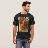 メラニン肌の女性 エンパワーメント 黒人の歴史  Tシャツ (正面フル)