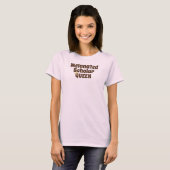 メラニン色の学者クイーンTシャツ Tシャツ (正面フル)