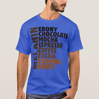 メラニン色の美しい Tシャツ