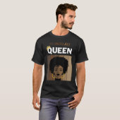 メラニン色の7月のクイーンアフリカ系アメリカ人女性の誕生 Tシャツ (正面フル)
