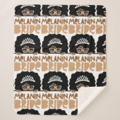 メラニン花嫁 シェルパブランケット (正面)