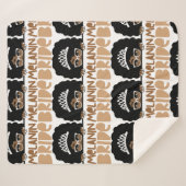 メラニン花嫁 シェルパブランケット (正面(横))