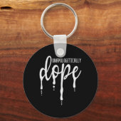 メラニン謝ドーピング念しない黒人女性Tee Chris キーホルダー (正面)