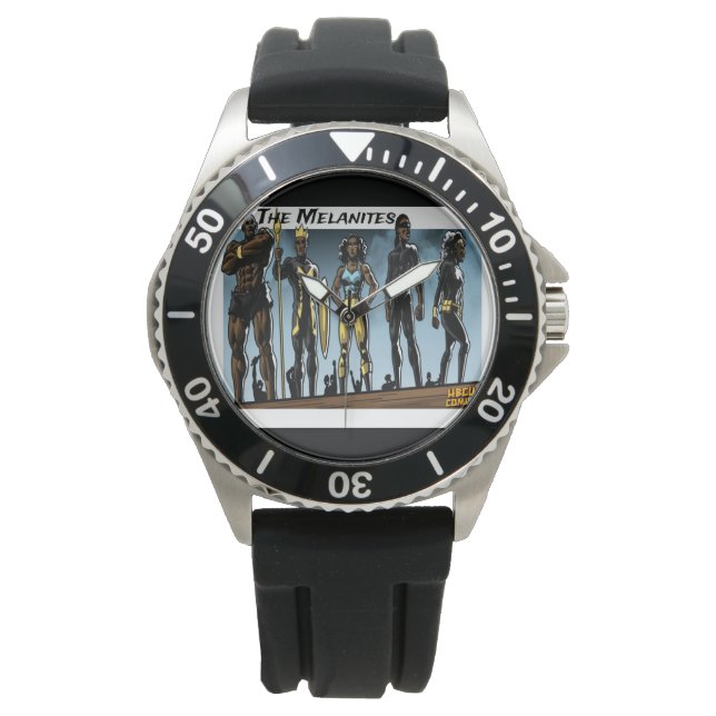 メラニン類 腕時計 (正面)