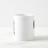 メラニン魔法：アフロヘアとカラフル蝶 コーヒーマグカップ (中央)