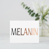 メラニン黒の色合い ポストカード (スタンド正面)