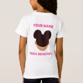 メラニン100%自然の色合い Tシャツ (裏面)