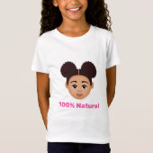 メラニン100%自然の色合い Tシャツ (正面)
