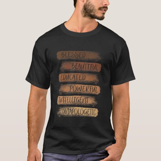 メラニン・アフリカ・アメリカ黒人歴史月間の女性 Tシャツ (正面)