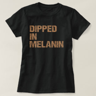 メラニン・ブラ誇りを持ったック歴史贈与に浸る Tシャツ