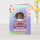 メラニン プリンセス バースデー カード すべての年齢 (黄色い花)