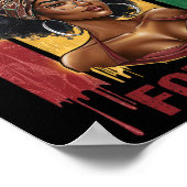 メラニン・ベム・アフリカ・アメリカン・ブラック・ヒスター ポスター (角)