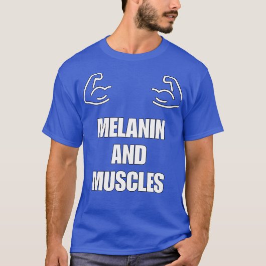 メラニン&マッスル Tシャツ (正面)