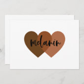 メラニン 招待状 (正面/裏面)