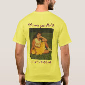 メラニーのチアリーダー Tシャツ (裏面)