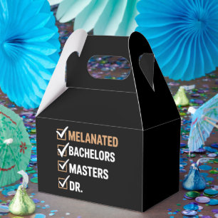 メラネイテッド博士号卒業 PhD EDD 学士 フェイバーボックス