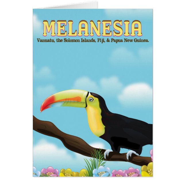 メラネシアオオハシの旅行ポスター (正面)