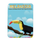 メラネシア オオハシ 旅行ポスター マグネット (縦)