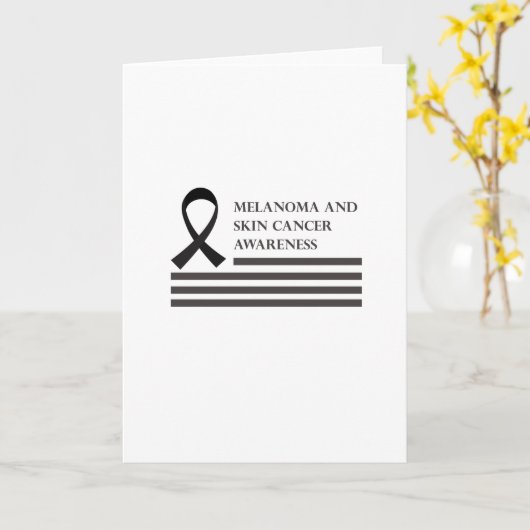 メラノーマおよび皮膚癌の認識度の戦いの蟹座 カード (黄色い花)