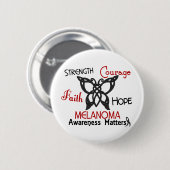 メラノーマのケルト族の蝶3 缶バッジ (正面&裏面)