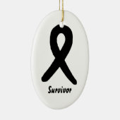 メラノーマの生存者のオーナメント セラミックオーナメント (右)