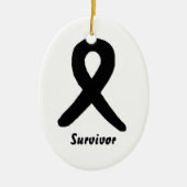 メラノーマの生存者のオーナメント セラミックオーナメント (正面)
