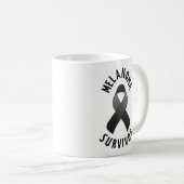 メラノーマの生存者のマグ コーヒーマグカップ (正面右)