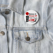 メラノーマの皮膚癌は夢の希望を信じます 缶バッジ (インサイチュ)