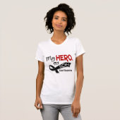 メラノーマの皮膚癌私の英雄私の息子42 Tシャツ (正面フル)