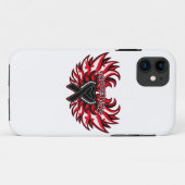 メラノーマの認識度のハートの翼 Case-Mate iPhoneケース (裏面(横))