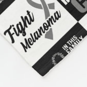 メラノーマパターンカロフリースブランケット フリースブランケット (角)