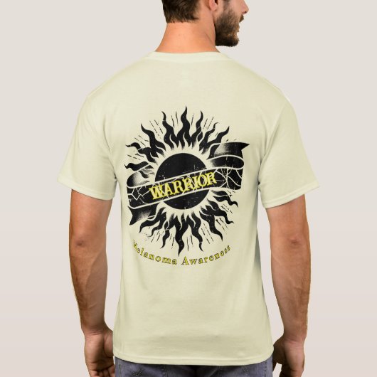 メラノーマ戦士Tシャツ Tシャツ (裏面)
