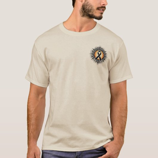 メラノーマ早期発見Tシャツ - がん啓発 Tシャツ (正面)