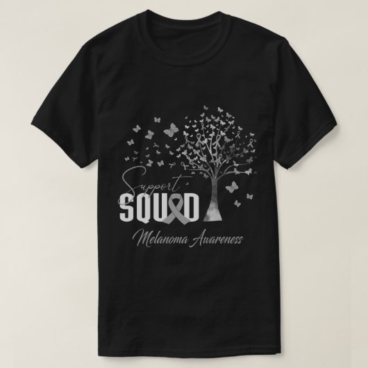 メラノーマ認識度支援隊 Tシャツ (デザイン正面)