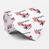 メラノーマ/皮膚癌の蝶3.1 ネクタイ (ロール)