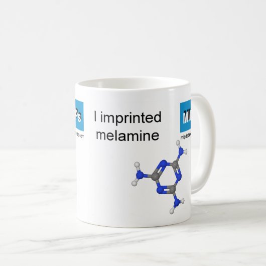 メラミンテンプレートのマグの球および棒モデル コーヒーマグカップ (正面右)