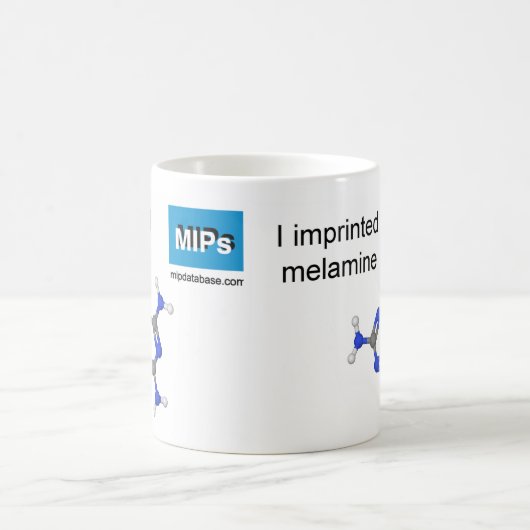 メラミンテンプレートのマグの球および棒モデル コーヒーマグカップ (中央)