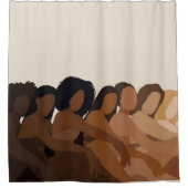 メラン化された女性用シャワーカーテン シャワーカーテン (正面)
