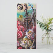 メラissaの庭2、黒、白、フクシア 招待状 (スタンド正面)