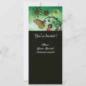 メラissaの庭2、黒、白、フクシア 招待状 (裏面)